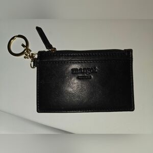 Margot New York Black "Kate" Leather Keychain Wallet/Card Holder